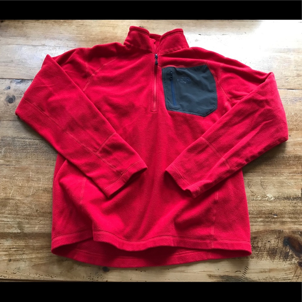 Men’s The North Face 1/4 Zip Fleece Pullover Med